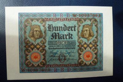 Лот: 10026293. Фото: 1. 100 немецких марок 1920г UNC. Германия и Австрия