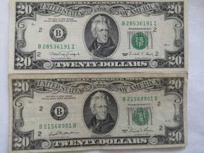 Лот: 25554331. Фото: 1. 20 долларов сша. Америка