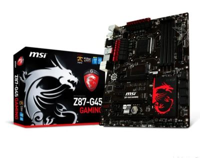 Лот: 14940521. Фото: 1. Игровая материнка Z87 Msi G45... Материнские платы