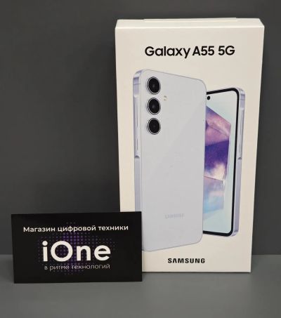 Лот: 22850781. Фото: 1. Samsung Galaxy A55 8/256Gb Голубой... Смартфоны