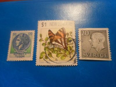 Лот: 17535900. Фото: 1. 3 марки-одним лотом,цена за все... Марки