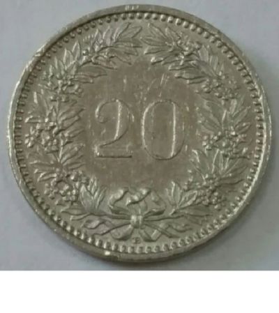 Лот: 12028611. Фото: 1. 20 раппен Швейцария 2011 год. Европа