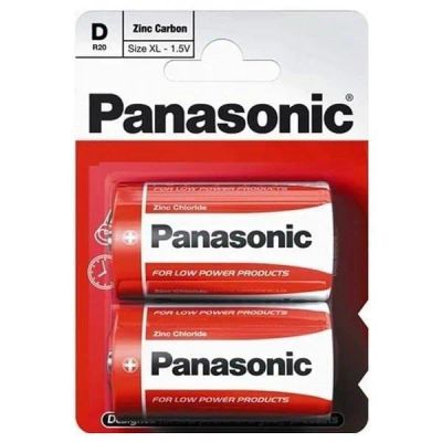 Лот: 21515195. Фото: 1. Батарейка D Panasonic Zinc-Carbon... Батарейки, аккумуляторы, элементы питания