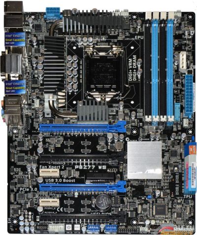 Лот: 9120684. Фото: 1. Топовая материнка ASUS P8Z77 WS. Материнские платы