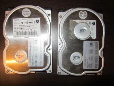 Лот: 4331570. Фото: 1. 2 жестких диска Fujitsu Limited... Жёсткие диски (HDD)