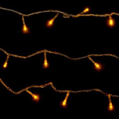 Лот: 8384419. Фото: 1. Гирлянда электр. LED 100 желтых... Гирлянды, шарики, новогодние аксессуары