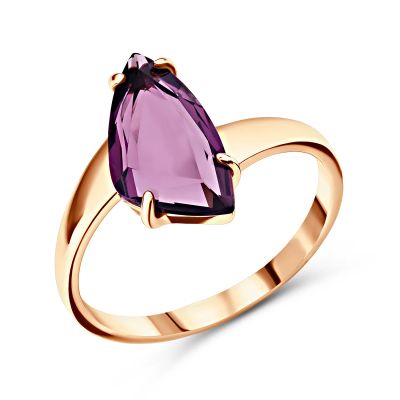 Лот: 23795466. Фото: 1. Серебряное кольцо с аметистом. Кольца, перстни