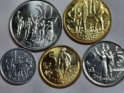 Лот: 18209576. Фото: 1. Набор монет Эфиопии, 5 шт. Без... Наборы монет