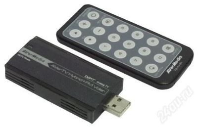Лот: 124574. Фото: 1. AVerMedia USB tuner внешний. ТВ-тюнеры и карты захвата