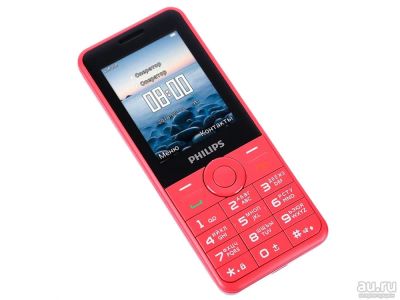 Лот: 14853150. Фото: 1. Телефон Philips Xenium E168 (Red... Кнопочные мобильные телефоны