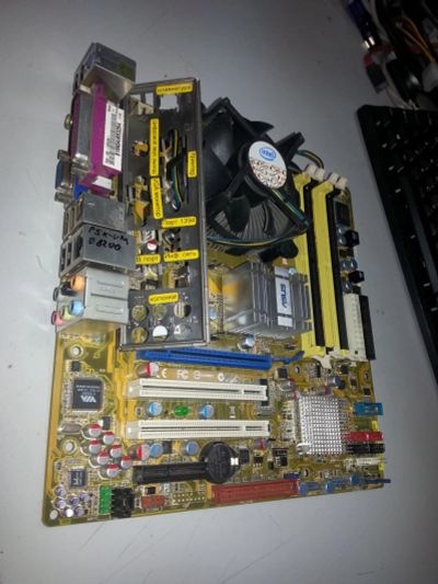 Лот: 8771965. Фото: 1. Материнская плата ASUS P5K-VM... Компьютеры в сборе