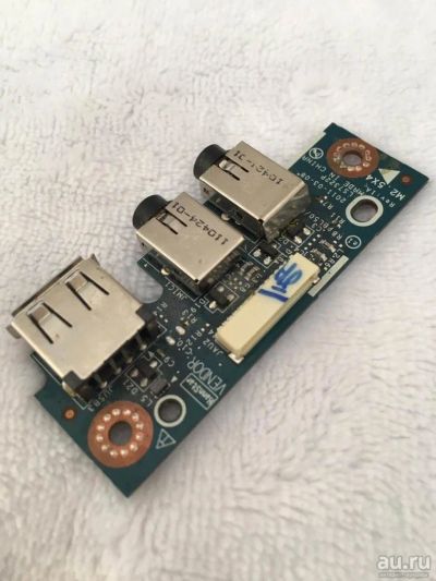 Лот: 9082523. Фото: 1. гнездо USB и 3.5 для ноутбука... Шлейфы, кабели, переходники