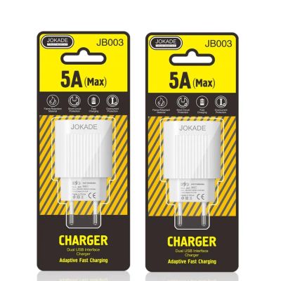 Лот: 22142588. Фото: 1. СЗУ JOKADE JB003 2*USB 5A FAST... Зарядные устройства, блоки питания, адаптеры сетевые для смартфонов