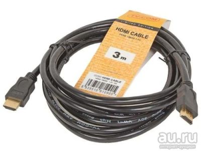 Лот: 8945235. Фото: 1. Кабель HDMI 3m TV-Com ver. 1.4... Шнуры, кабели, разъёмы