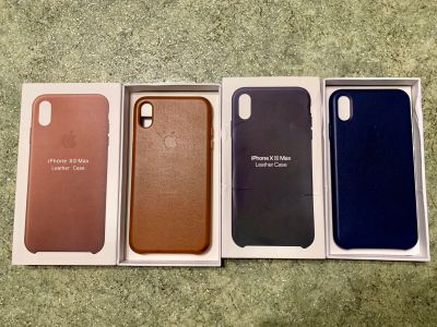 Лот: 14129709. Фото: 1. Apple leather case iPhone XS Max... Чехлы, бамперы