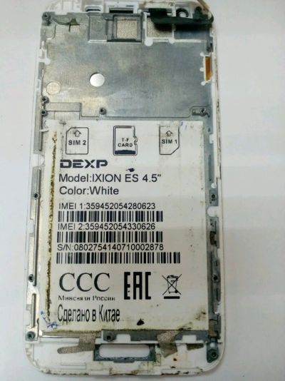 Лот: 11042672. Фото: 1. A305. Dexp Ixion ES 4.5" Рамка... Корпуса, клавиатуры, кнопки
