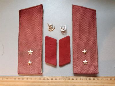 Лот: 25733925. Фото: 1. погоны+петлицы прапорщика ВВ СССР... Нашивки, шевроны, погоны