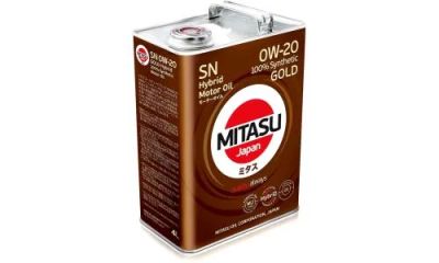 Лот: 20073207. Фото: 1. MITASU GOLD 0W20 SN 4 л (масло... Масла, жидкости