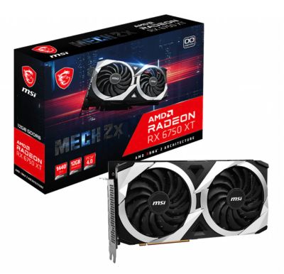 Лот: 19206729. Фото: 1. Radeon RX 6750 XT Mech 2X 12G... Видеокарты