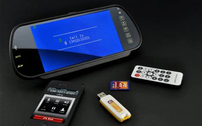 Лот: 10712269. Фото: 1. Зеркало заднего вида Bluetooth... Электроприборы для автомобиля