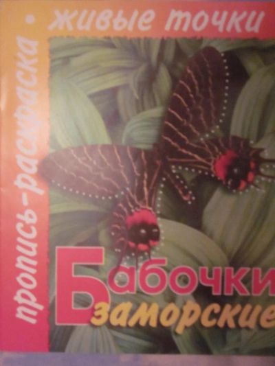 Лот: 3983954. Фото: 1. Пропись-раскраска "Бабочки заморские... Для рисования