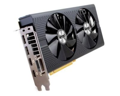 Лот: 9620807. Фото: 1. Видеокарта 4096Mb AMD Radeon RX... Видеокарты