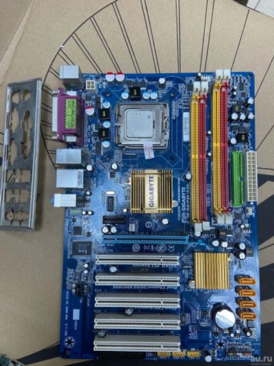 Лот: 15193403. Фото: 1. Материнская плата Gigabyte ga-p35-s3g... Материнские платы