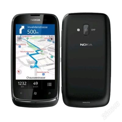 Лот: 2403053. Фото: 1. Nokia lumia 610 Black. Смартфоны