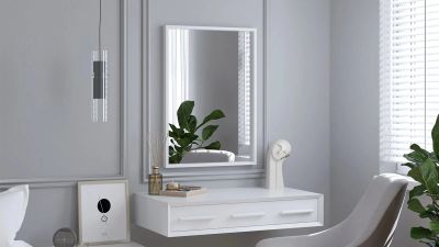 Лот: 23760273. Фото: 1. Зеркало Rima 70x50, цвет Белый. Зеркала