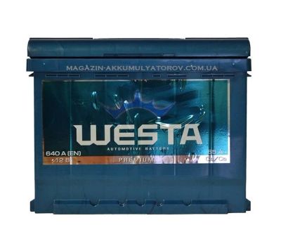 Лот: 14930303. Фото: 1. Westa 65Ah 630 стартовый обратная. Аккумуляторы