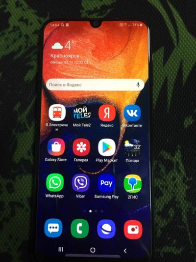 Лот: 14973089. Фото: 1. Samsung Galaxy A50 SM-A505 Black... Смартфоны