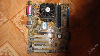 Лот: 1252524. Фото: 1. Материнка на 754 сокет ASUS K8V-X. Материнские платы