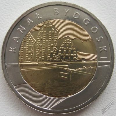 Лот: 18715809. Фото: 1. 5 злотых 2015. Быдгощский канал... Европа