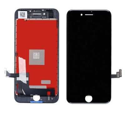 Лот: 12067349. Фото: 1. Дисплей iPhone 8 в сборе Черный... Дисплеи, дисплейные модули, тачскрины