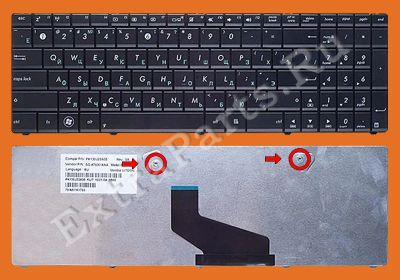 Лот: 6498267. Фото: 1. Клавиатура ноутбука Asus X53... Клавиатуры для ноутбуков