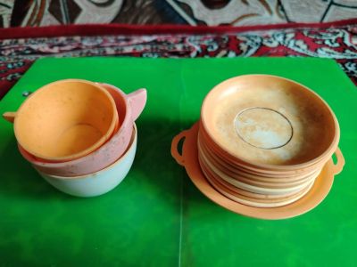 Лот: 25730010. Фото: 1. Посудка кукольная пластмассовая... Куклы и аксессуары