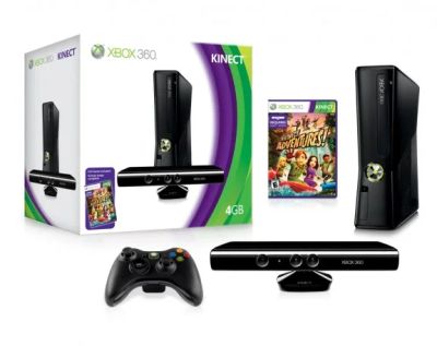 Лот: 5054948. Фото: 1. Xbox 360 Slim 250 gb Kinect... Игровые приставки, консоли
