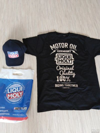 Лот: 17818868. Фото: 1. Футболка и бейсболка Liqui Moly. Футболки, поло