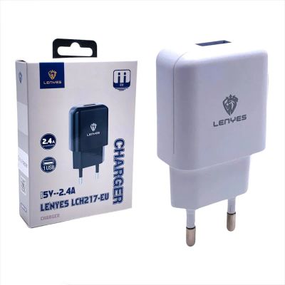 Лот: 22148177. Фото: 1. СЗУ LENYES LCH217-EU 1USB 5V-2... Зарядные устройства, блоки питания, адаптеры сетевые для смартфонов