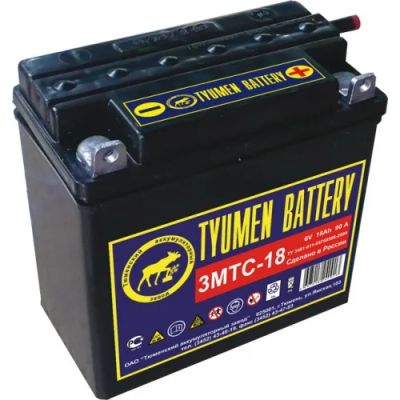 Лот: 3189594. Фото: 1. Аккумулятор Тюмень 3МТС-18Ah 6v... Аккумуляторы