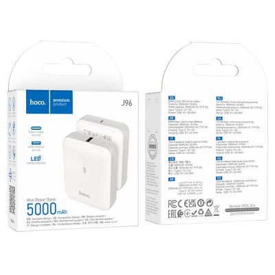 Лот: 20748996. Фото: 1. Power Bank USB-A + USB-C (5000... Внешние, портативные аккумуляторы для смартфонов (Power bank)