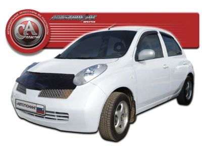 Лот: 4831293. Фото: 1. Дефлектор капота (чёрный) Nissan... Детали тюнинга