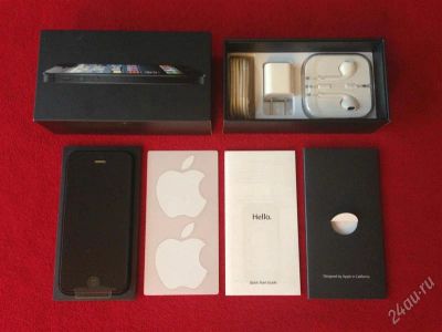 Лот: 2199617. Фото: 1. iphone 5 16gb новый черный с рубля... Смартфоны