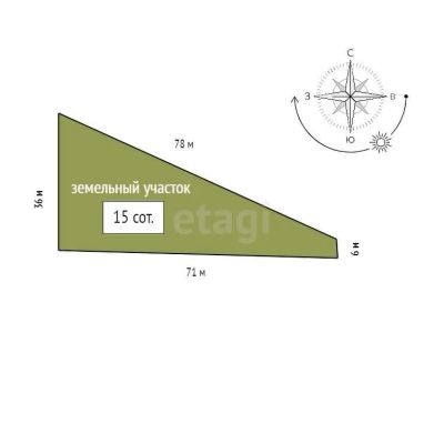 Лот: 22269714. Фото: 1. Продам участок 15 сот. Северо-Енисейский... Земельные участки