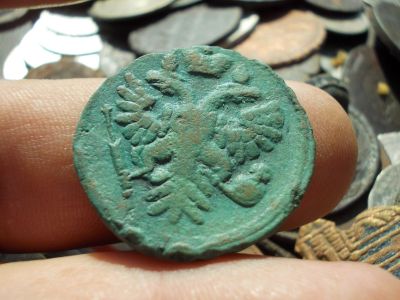 Лот: 14552586. Фото: 1. Хорошая денга 1737 года. Россия до 1917 года