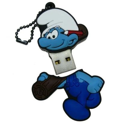 Лот: 4822830. Фото: 1. USB флешка 8 Gb "Смурфик №2". USB-флеш карты