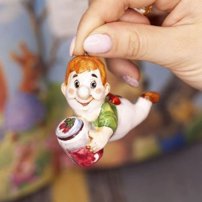 Лот: 25735282. Фото: 1. Елочная игрушка Ярославская Керамическая... Гирлянды, шарики, новогодние аксессуары