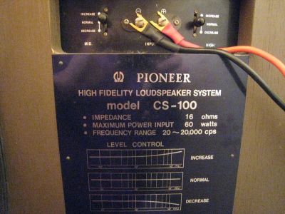 Лот: 25590639. Фото: 1. Pioneer CS-100 1-й выпуск кроссоверы. Пассивные акустические системы
