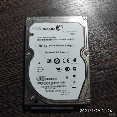 Лот: 17548231. Фото: 1. Жесткий диск Seagate 320 ГБ Sata2... Жёсткие диски (HDD)