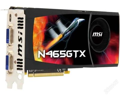 Лот: 1724357. Фото: 1. MSI GTX 465 607mhz pci-e 2.0 1024mb... Видеокарты